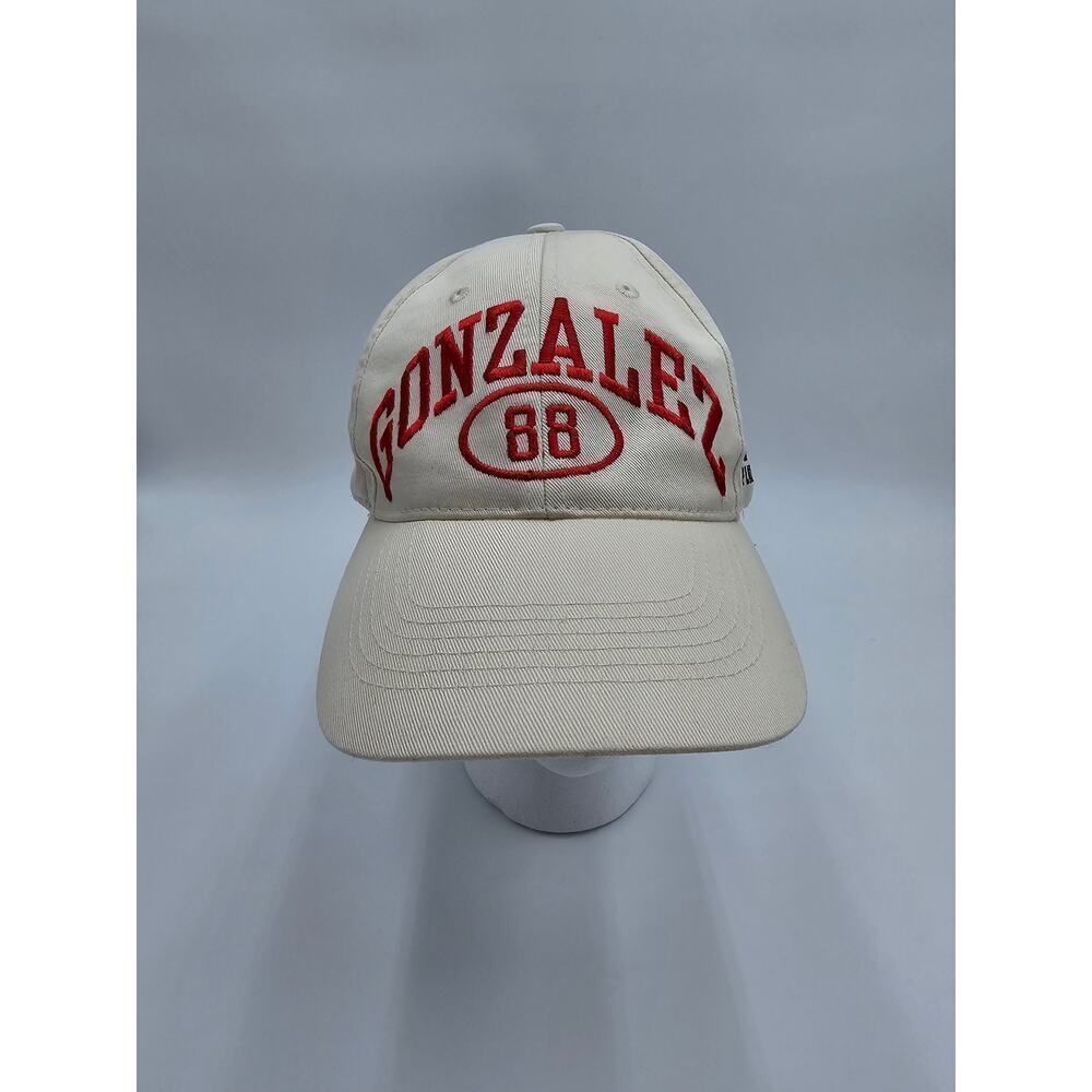 2000s Kansas City Chiefs Tony Gonzalez 88 Cream Numbers, Inc Snapback Hat
